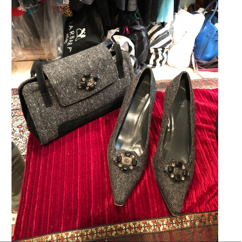 Stuart Weitzman Shoes and bag set
